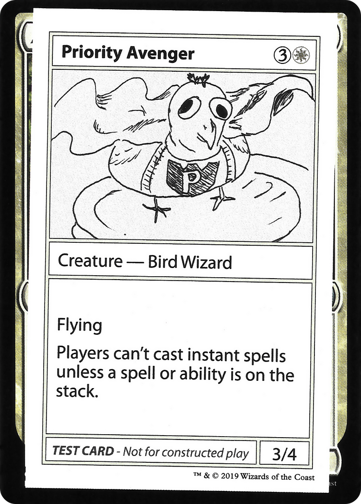 Priority Avenger (2021 Edition) [Mystery Booster Playtest Cards]