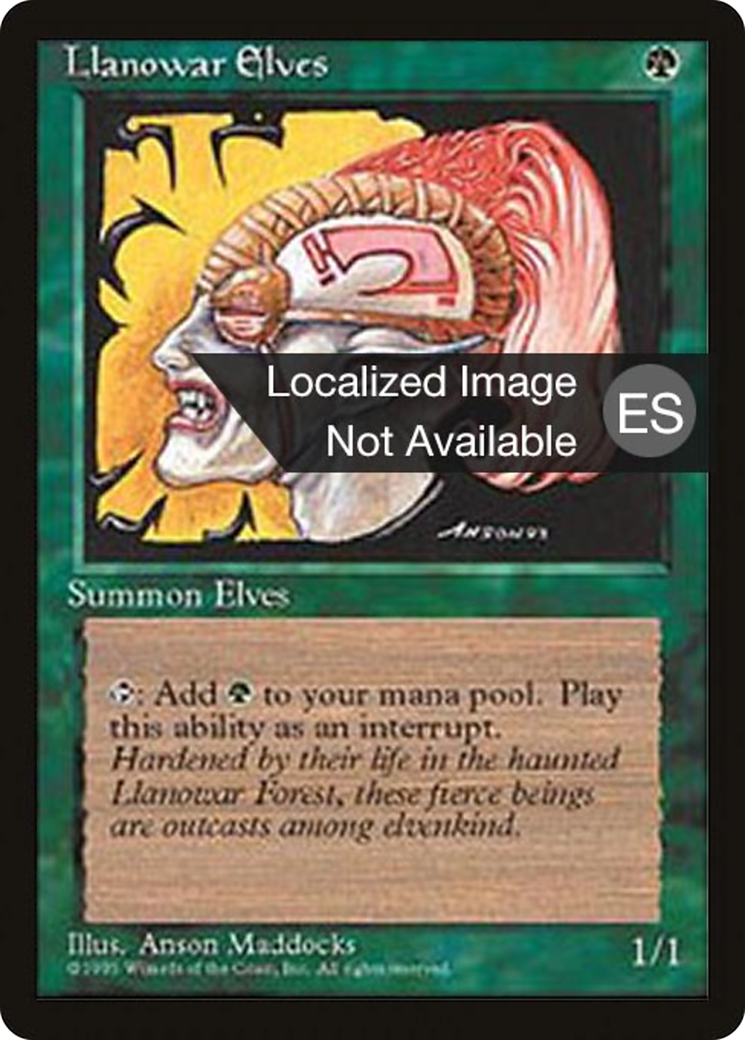 Llanowar Elves [Fourth Edition Foreign Black Border]