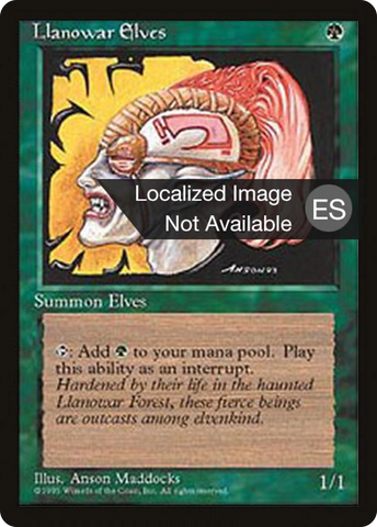 Llanowar Elves [Fourth Edition Foreign Black Border]