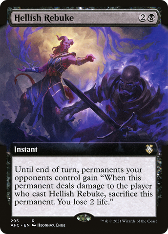 Hellish Rebuke (Extended) [Dungeons & Dragons: Adventures in the Forgotten Realms Commander]