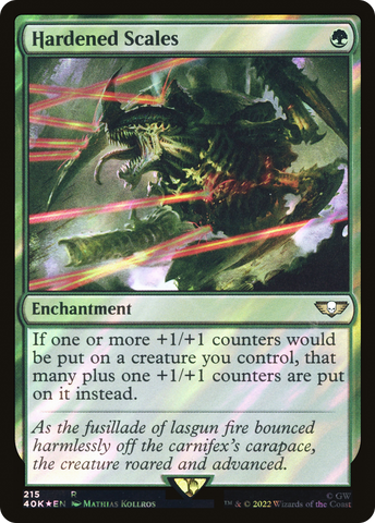 Hardened Scales (Surge Foil) [Universes Beyond: Warhammer 40,000]