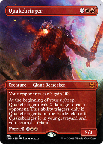 Quakebringer (Borderless Alternate Art) [Kaldheim]