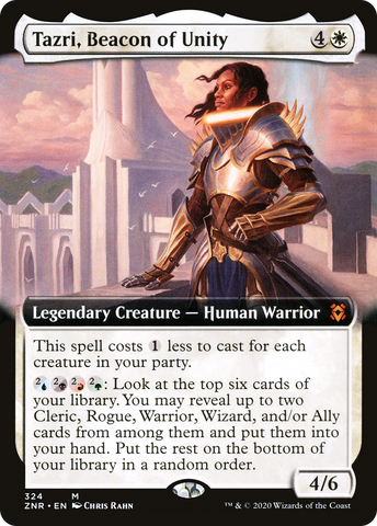 Tazri, Beacon of Unity (Extended Art) [Zendikar Rising]