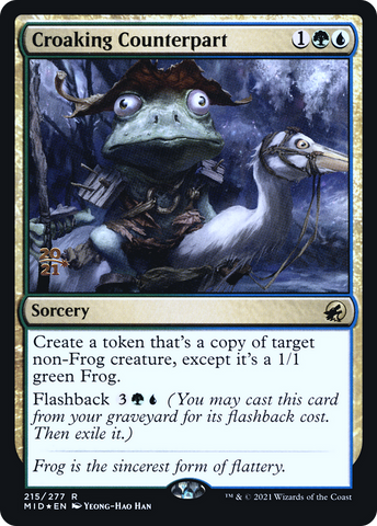 Croaking Counterpart [Innistrad: Midnight Hunt Prerelease Promos]