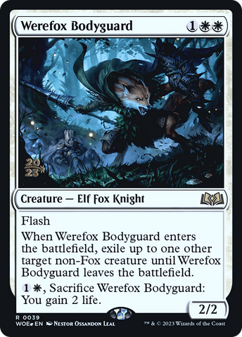 Werefox Bodyguard [Wilds of Eldraine Prerelease Promos]