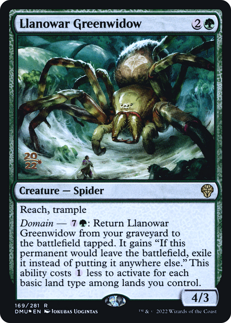 Llanowar Greenwidow [Dominaria United Prerelease Promos]