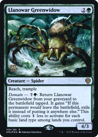 Llanowar Greenwidow [Dominaria United Prerelease Promos]