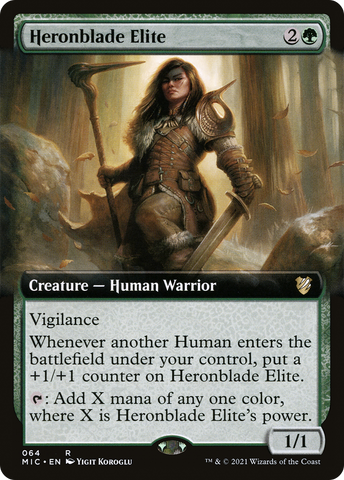 Heronblade Elite (Extended) [Innistrad: Midnight Hunt Commander]