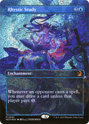 Rhystic Study (Anime Borderless) (Confetti Foil) [Wilds of Eldraine: Enchanting Tales]