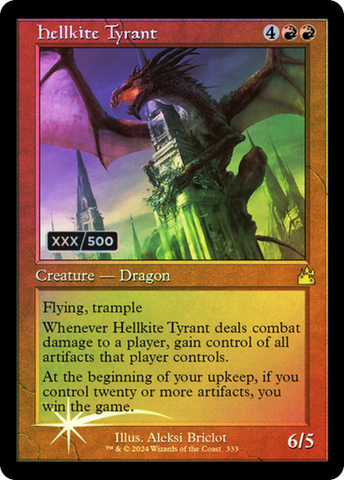 Hellkite Tyrant (Retro) (Serialized) [Ravnica Remastered]
