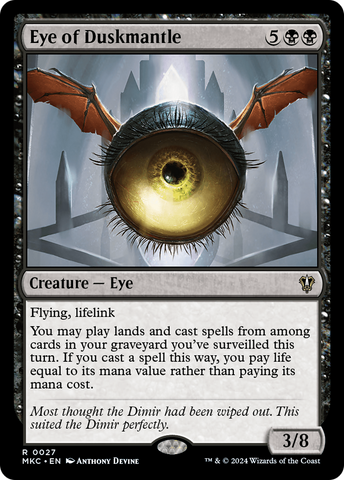 Eye of Duskmantle [Murders at Karlov Manor Commander]
