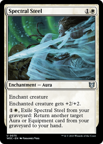 Spectral Steel [Wilds of Eldraine Commander]