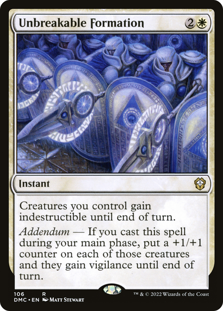 Unbreakable Formation [Dominaria United Commander]