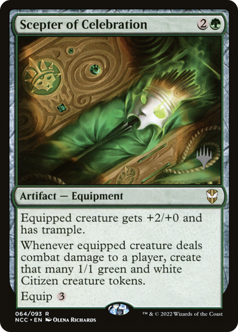Scepter of Celebration (Promo Pack) [Streets of New Capenna Commander Promos]