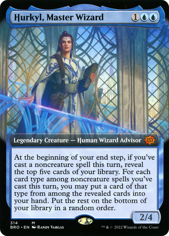 Hurkyl, Master Wizard (Extended Art) [The Brothers' War]