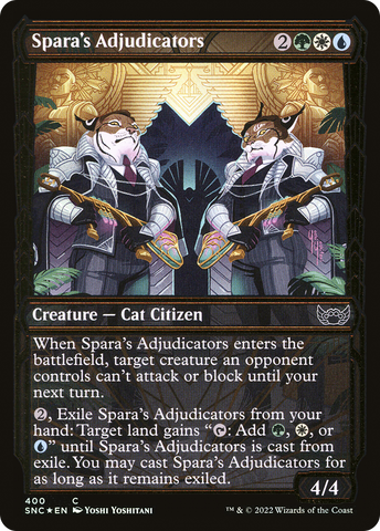 Spara's Adjudicators (Showcase Golden Age Gilded Foil) [Streets of New Capenna]