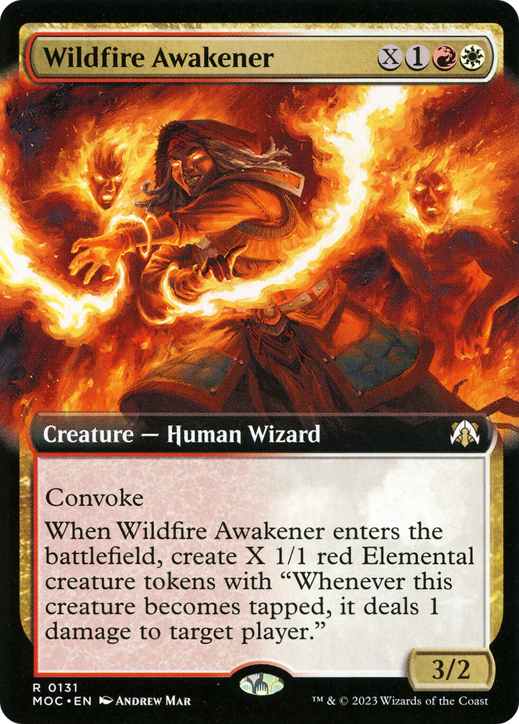 Wildfire Awakener (Extended Art) [March of the Machine Commander]