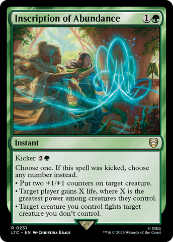 Inscription of Abundance [The Lord of the Rings: Tales of Middle-Earth Commander]