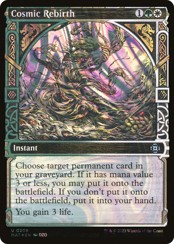 Cosmic Rebirth (Showcase Halo Foil) [March of the Machine: The Aftermath]