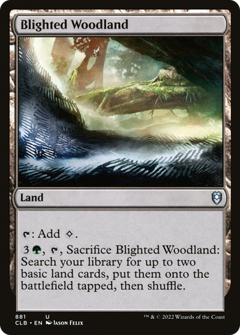 Blighted Woodland [Commander Legends: Battle for Baldur's Gate]