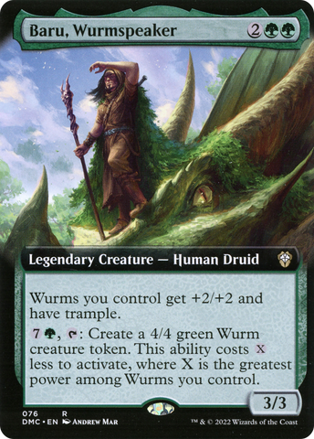Baru, Wurmspeaker (Extended Art) [Dominaria United Commander]