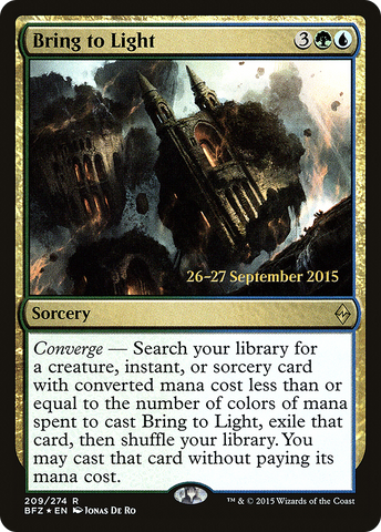 Bring to Light  [Battle for Zendikar Prerelease Promos]