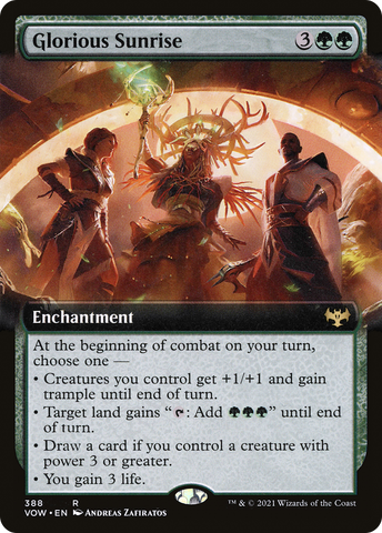 Glorious Sunrise (Extended) [Innistrad: Crimson Vow]