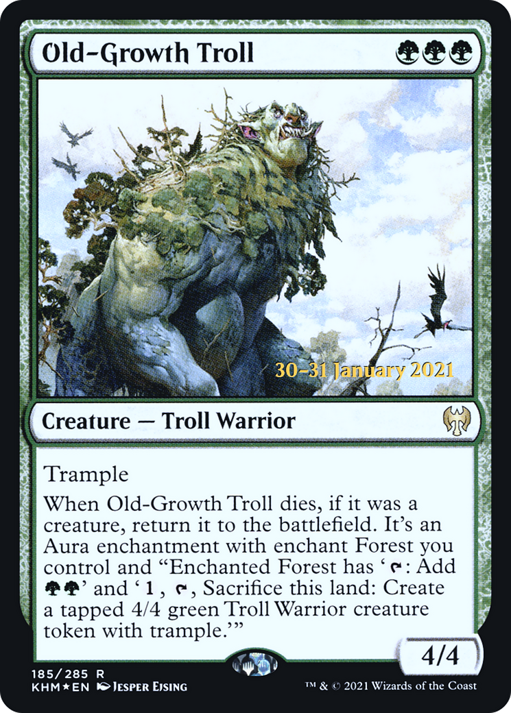 Old-Growth Troll  [Kaldheim Prerelease Promos]
