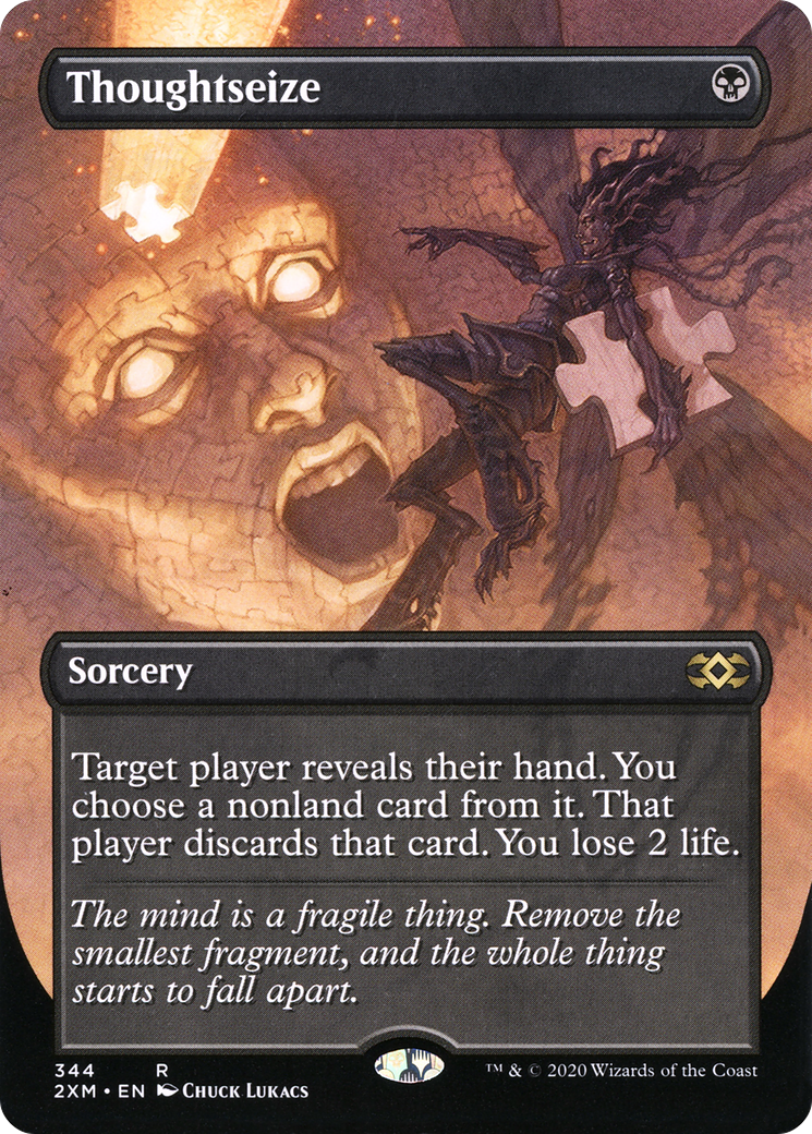 Thoughtseize (Borderless) [Double Masters]