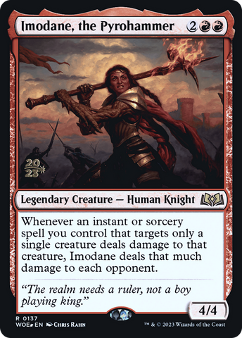 Imodane, the Pyrohammer [Wilds of Eldraine Prerelease Promos]