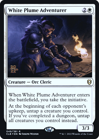 White Plume Adventurer [Commander Legends: Battle for Baldur's Gate Prerelease Promos]