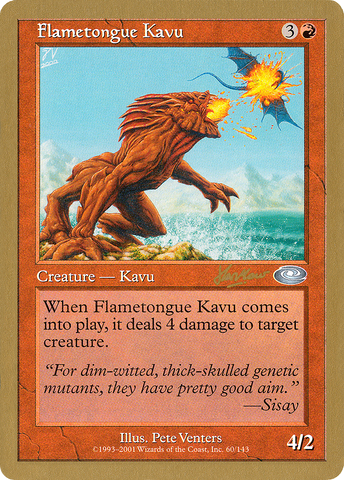 Flametongue Kavu (Sim Han How) [World Championship Decks 2002]