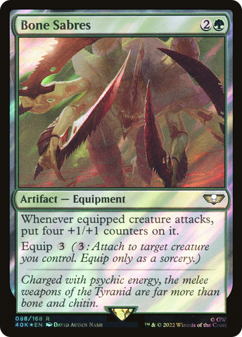 Bone Sabres (Surge Foil) [Universes Beyond: Warhammer 40,000]
