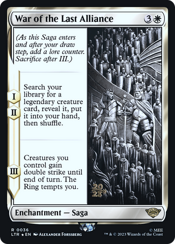 War of the Last Alliance [The Lord of the Rings: Tales of Middle-Earth Prerelease Promos]