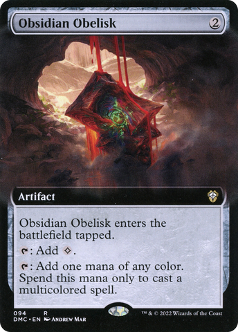 Obsidian Obelisk (Extended Art) [Dominaria United Commander]