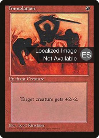 Immolation [Fourth Edition Foreign Black Border]
