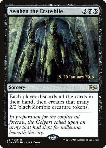 Awaken the Erstwhile [Ravnica Allegiance Prerelease Promos]