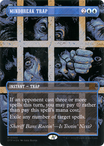Mindbreak Trap (Textured Foil) [Outlaws of Thunder Junction: Breaking News]