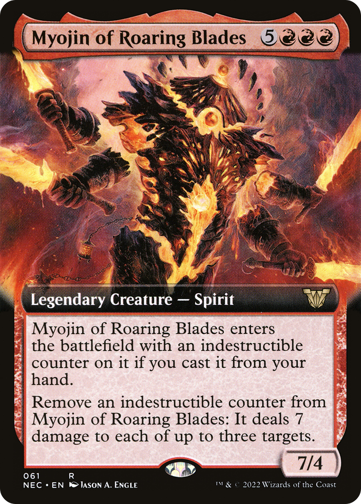 Myojin of Roaring Blades (Extended) [Kamigawa: Neon Dynasty Commander]