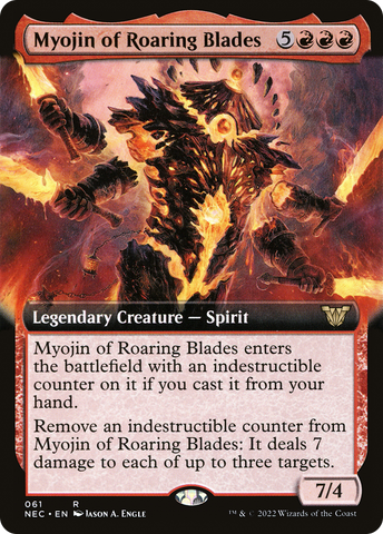 Myojin of Roaring Blades (Extended) [Kamigawa: Neon Dynasty Commander]