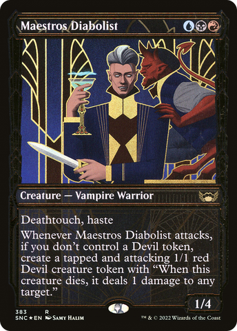 Maestros Diabolist (Showcase Golden Age Gilded Foil) [Streets of New Capenna]