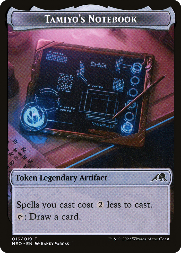 Tamiyo's Notebook Token [Kamigawa: Neon Dynasty Tokens]