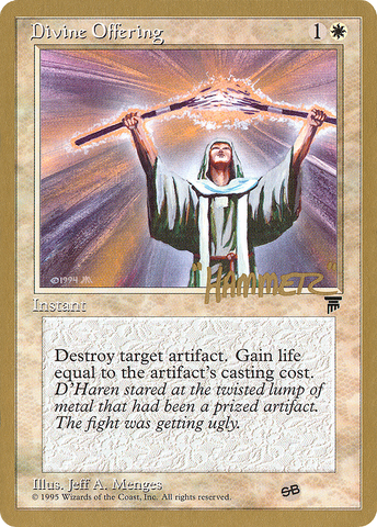 Divine Offering (Shawn "Hammer" Regnier) (SB) [Pro Tour Collector Set]