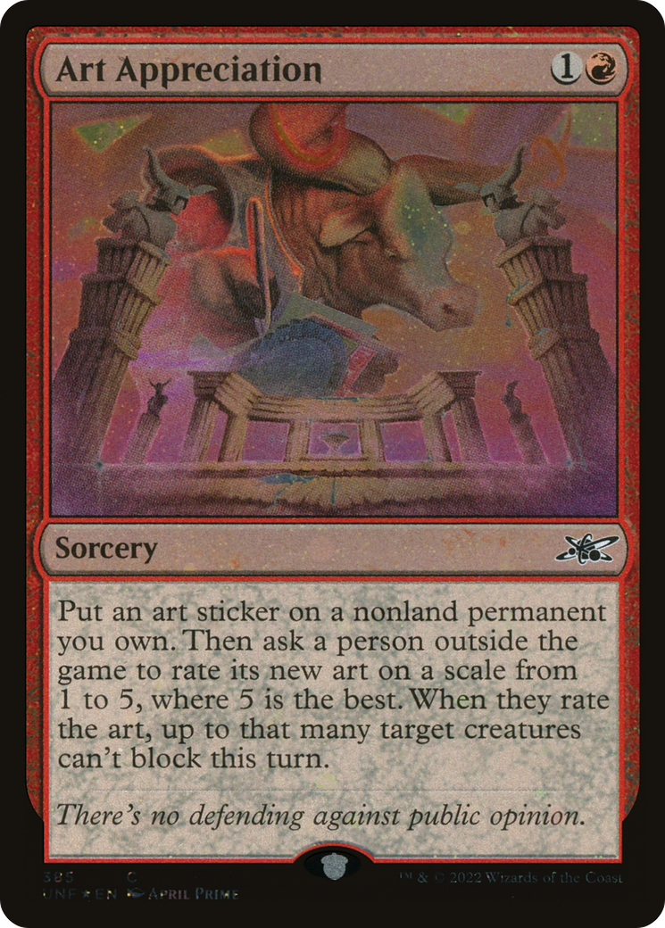 Art Appreciation (Galaxy Foil) [Unfinity]