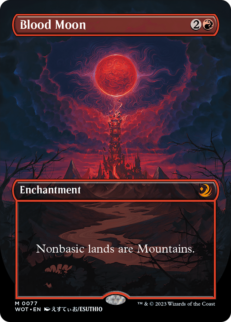 Blood Moon (Anime Borderless) [Wilds of Eldraine: Enchanting Tales]