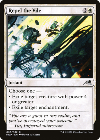 Repel the Vile [Kamigawa: Neon Dynasty]
