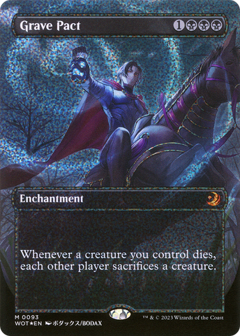 Grave Pact (Anime Borderless) (Confetti Foil) [Wilds of Eldraine: Enchanting Tales]