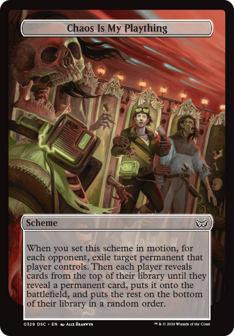 Chaos is My Plaything (Full Art) [Duskmourn: Archenemy]