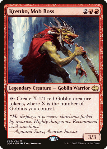 Krenko, Mob Boss [Duel Decks: Merfolk vs. Goblins]