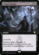 Lethal Scheme (Extended Art) [Streets of New Capenna Commander]